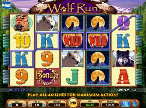 igt online slots wolf run